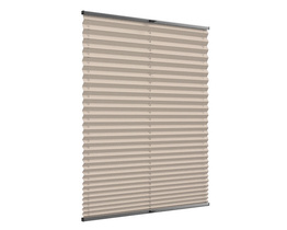 Non-invasive pleated window shades