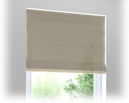 Roman Shades for Bay Window in Living Room