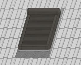 External roller shutter for FAKRO roof window ARZ, RAL 7022