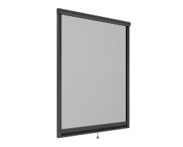 Rolled fly screen for window Anthracite RAL 7016 non-invasive