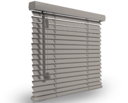 Wooden slat blind 2550 pearl