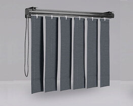 Modern anthracite vertical blinds