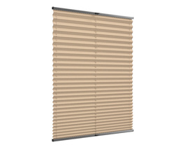 Non-invasive perfect fit pleated blind