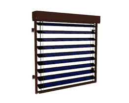 Solar power external blind brown