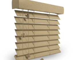 Wooden blind for terrace natural