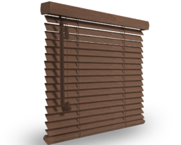 Wooden Venetian blind mahogany