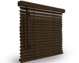 Wooden slat blind 2545 wengee