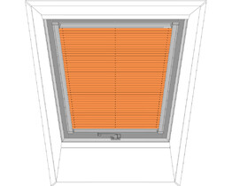 FAKRO roof window pleated blind APS 654 orange