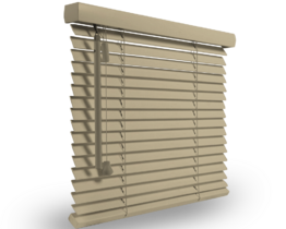 Wooden Venetian blind whitewashed linden