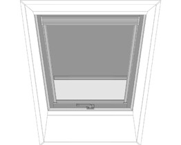 Internal blind for roof window FAKRO ARP 216 ash