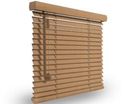 Wooden Venetian blind maple