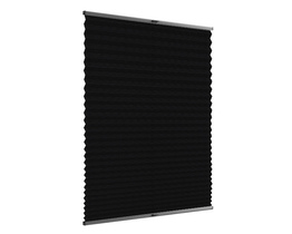 Non-invasive pleated blinds for windows