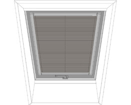 FAKRO roof window pleated blind APS 662 dark grey