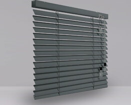  Aluminum blinds dark gray