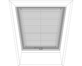 FAKRO roof window pleated blind APS 651 white