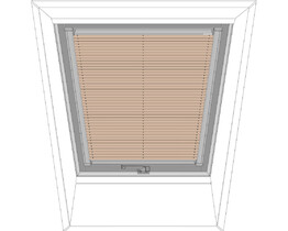 FAKRO roof window pleated blind APS 661 brown