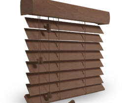 Wooden blind for terrace mahogany