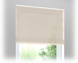 Living Room Roman Blinds for a Bay Window