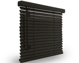 Wooden slat blind 2546 black