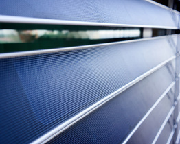 Solar panel blinds