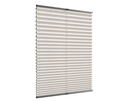 Non-invasive blackout pleated blinds