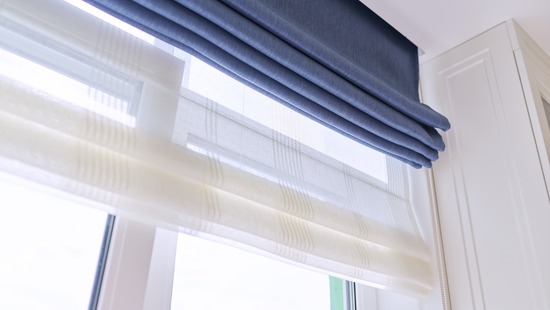 Blackout roman blinds