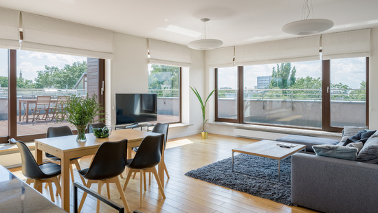 
										Roman Blinds for Bay Windows
																						