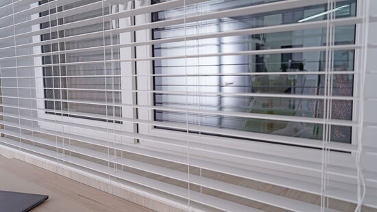 
										Faux wood blinds PVC
																						