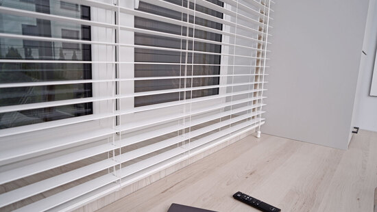 
										Faux wood blinds PVC
																						