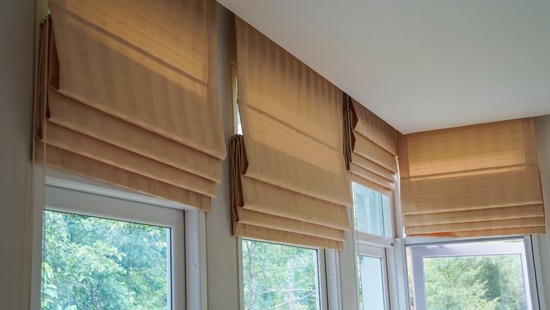 Roman shades for windows